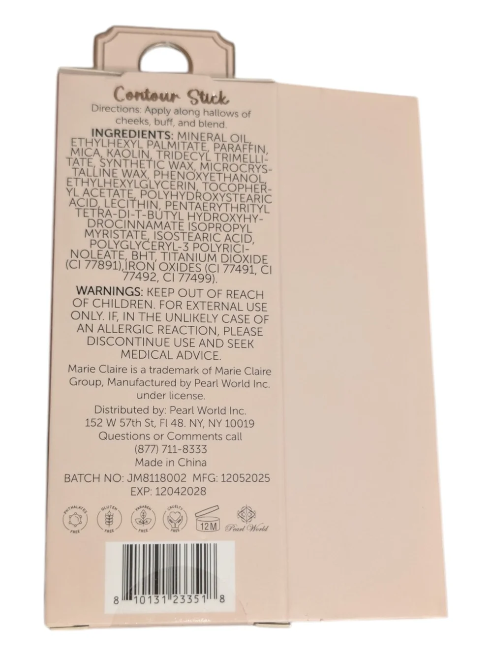 Marie Claire Contour Stick - Warm Brown
